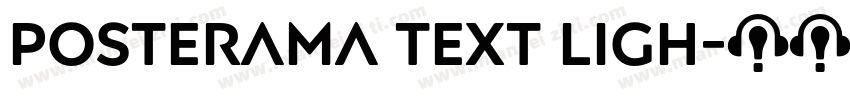 Posterama Text Ligh字体转换